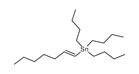 trans-1-(tri-n-butylstannyl)hept-1-ene Structure