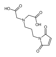 N-(羧基甲基)-n-[3-(2,5-二氢-2,5-二氧代-1H-吡咯-1-基)丙基]-甘氨酸结构式