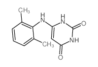 2,4(1H,3H)-Pyrimidinedione,6-[(2,6-dimethylphenyl)amino]-结构式