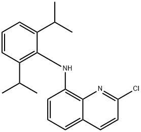 N-[2,6-双(异丙基)苯基]-2-氯-8-喹啉胺结构式