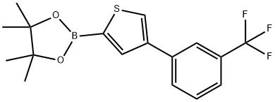 4-(3-Trifluoromethylphenyl)thiophene-2-boronic acid pinacol ester Structure