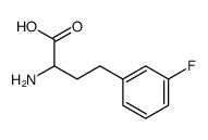 2-amino-4-(3-fluorophenyl)butanoic acid结构式