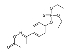 [(E)-1-(4-diethoxyphosphinothioyloxyphenyl)ethylideneamino] acetate Structure