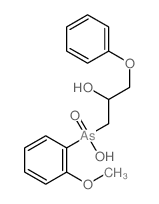 2-Propanol,1-[hydroxy(o-methoxyphenyl)arsino]-3-phenoxy-, As-oxide (8CI)结构式