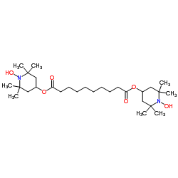 双(2,2,6,6-四甲基-4-哌啶基)癸二酸酯氮氧自由基结构式