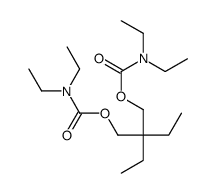[2-(diethylcarbamoyloxymethyl)-2-ethylbutyl] N,N-diethylcarbamate结构式