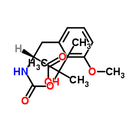 N-(tert-Butoxycarbonyl)-3-methoxy-D-phenylalanine Structure