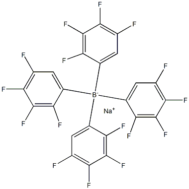 Borate(1-), tetrakis(2,3,4,5-tetrafluorophenyl)-,sodiuM (9CI) Structure