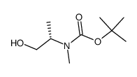((S)-2-Hydroxy-1-methyl-ethyl)-methyl-carbamic acid tert-butyl ester Structure