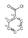 benzoyl chloride-13C6 Structure