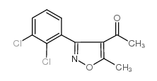 1-[3-(2,3-二氯苯基)-5-甲基-4-异噁唑]-1-乙酮结构式