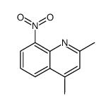 8-Nitro-2,4-dimethylquinoline Structure