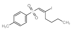 1-[(E)-2-iodohex-1-enyl]sulfonyl-4-methyl-benzene结构式