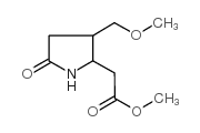 2-[3-(甲氧基甲基)-5-氧代-2-吡咯烷]乙酸甲酯结构式