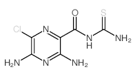 3,5-Diamino-N-carbamothioyl-6-chloropyrazine-2-carboxamide Structure
