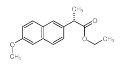 ethyl (2S)-2-(6-methoxynaphthalen-2-yl)propanoate结构式