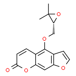 4-(3,3-Dimethyloxirane-2α-ylmethoxy)-7H-furo[3,2-g][1]benzopyran-7-one Structure