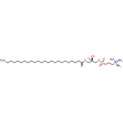 1-木质氰基-2-羟基-sn-甘油-3-磷酸胆碱结构式