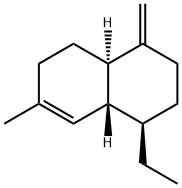 [1R,(+)]-1-Ethyl-1,2,3,4,4aβ,5,6,8aα-octahydro-7-methyl-4-methylenenaphthalene Structure