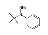 N-tert-butyl-N-phenylhydrazine结构式