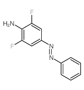2,6-difluoro-4-phenyldiazenyl-aniline结构式