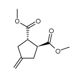 methyl trans-2-(methoxycarbonyl)-4-methylenecyclopentane-1-carboxylate Structure