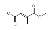 (E)-4-methoxy-3-methyl-4-oxobut-2-enoic acid结构式