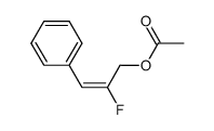 (E)-2-fluoro-3-phenylprop-2-enyl acetate结构式
