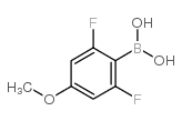 2,6-二氟-4-甲氧基苯基硼酸结构式