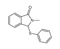 2-methyl-3-(phenylthio)isoindolin-1-one Structure