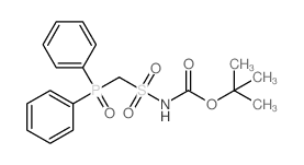 ((二苯基膦)甲基)磺酰基氨基甲酸叔丁酯结构式
