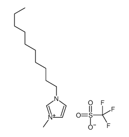 1-癸基-3-甲基咪唑三氟甲磺酸盐结构式