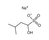 1-hydroxy-3-methylbutane-1-sulfonate sodium salt Structure