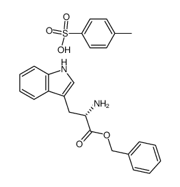 L-tryptophan benzyl ester p-toluenesulfonic acid salt Structure