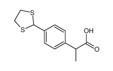 2-[4-(1,3-dithiolan-2-yl)phenyl]propanoic acid Structure