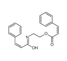 2-[[(E)-3-phenylprop-2-enoyl]amino]ethyl (E)-3-phenylprop-2-enoate结构式