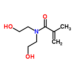 N,N-双(2-羟基乙基)甲基丙烯酰胺结构式