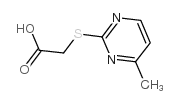2-(carboxymethylthio)-4-methylpyrimidine Structure