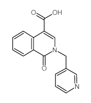 1-oxo-2-(pyridin-3-ylmethyl)isoquinoline-4-carboxylic acid结构式