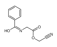 氰甲基(苯甲酰氨基)乙酸酯结构式