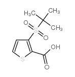 3-(2-甲基丙烷-2-磺酰基)-噻吩-2-羧酸结构式