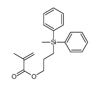 3-[methyl(diphenyl)silyl]propyl 2-methylprop-2-enoate结构式