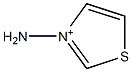 Thiazolium,3-amino-(9CI) Structure