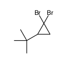1,1-dibromo-2-tert-butylcyclopropane结构式