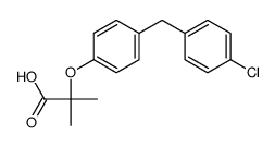 2-[4-[(4-chlorophenyl)methyl]phenoxy]-2-methylpropanoic acid结构式