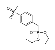 1-(diethoxyphosphorylmethyl)-4-methylsulfonylbenzene结构式