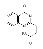 3-(4-氧代-3,4-二氢-2-喹唑啉)-丙酸结构式