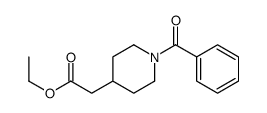 ethyl 2-(1-benzoylpiperidin-4-yl)acetate结构式