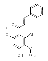 (E)-1-(2,4-二羟基-3,6-二甲氧基-苯基)-3-苯丙酮结构式
