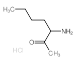 2-Heptanone, 3-amino-,hydrochloride (1:1) Structure
